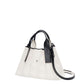 Lucky Pleats Canvas Tote S - Ivory Black