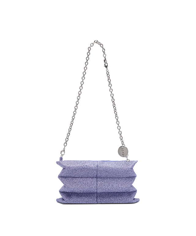 Lucky Pleats Knit Starry Mini Chain - Aquamarine