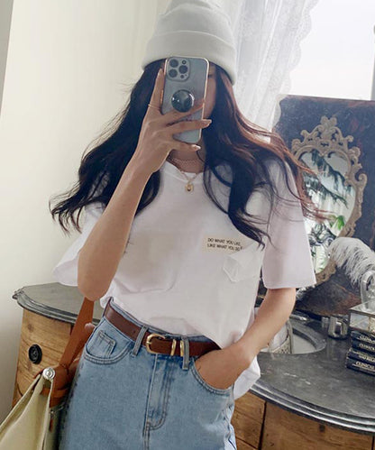 N9 Scarter Patch Short Sleeve Tee - Ivory