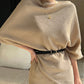 N9 Lecentz Cape Skirt + Belt - Beige
