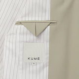 KUME STUDIO Oversized Mannish Blazer - Beige