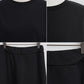 N9 Sweatshirt Top+ Skirt - Black