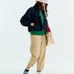 MAGIA Shirring Jumper - Navy