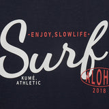 KUME STUDIO Unisex Surf Silket T-Shirt - Navy