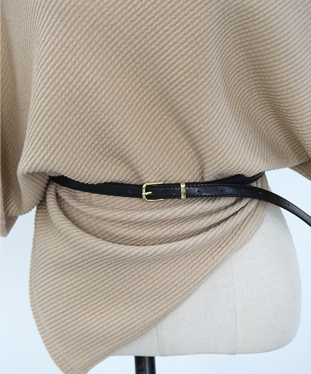 N9 Lecentz Cape Skirt + Belt - Beige