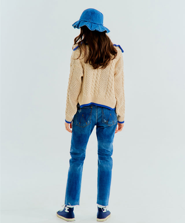 MAGIA Twist Zip Up - Beige