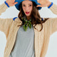 MAGIA Twist Zip Up - Beige