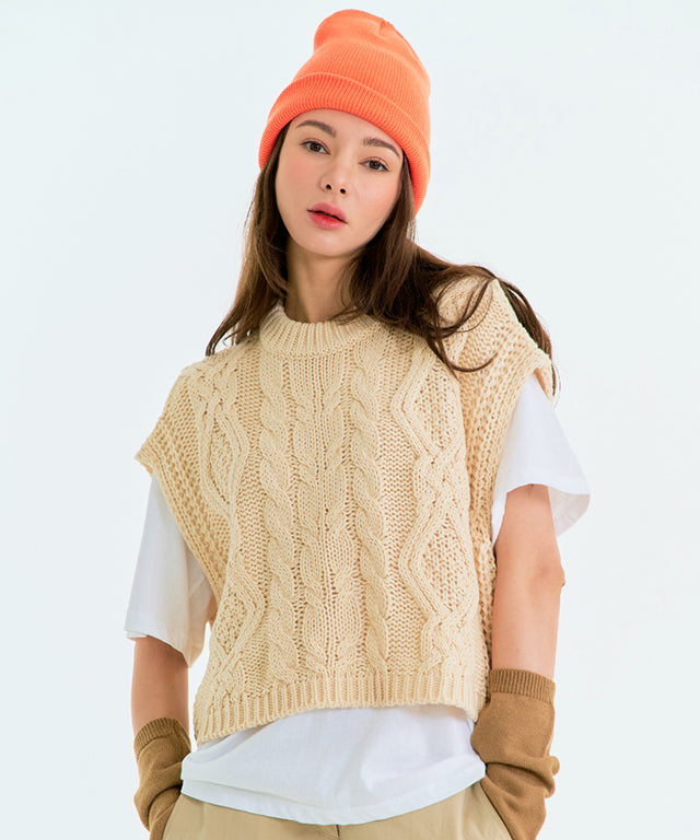 MAGIA Twist Vest - Beige