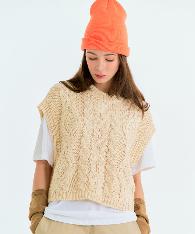MAGIA Twist Vest - Beige